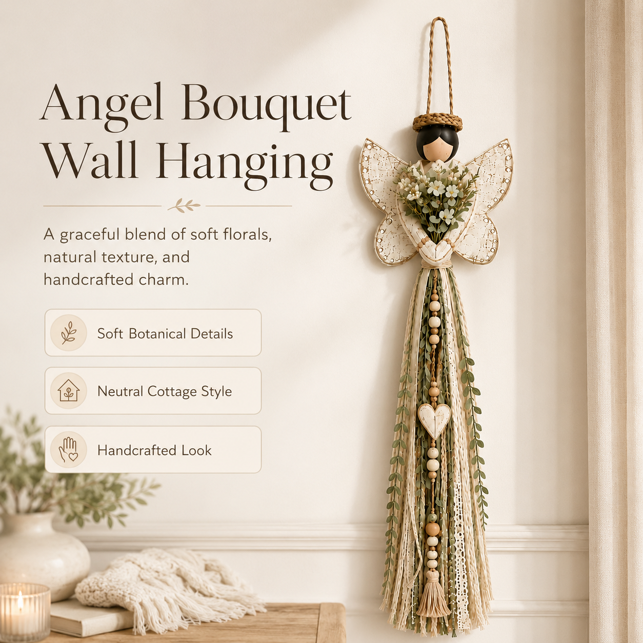   Wandbehang „Grace In Bloom Angel“