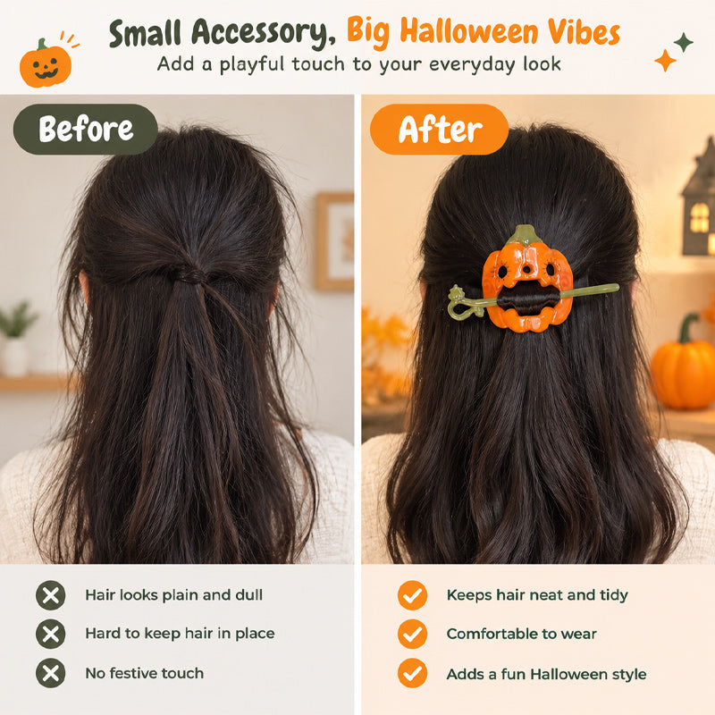  Haarspangen mit Halloween-Motiven