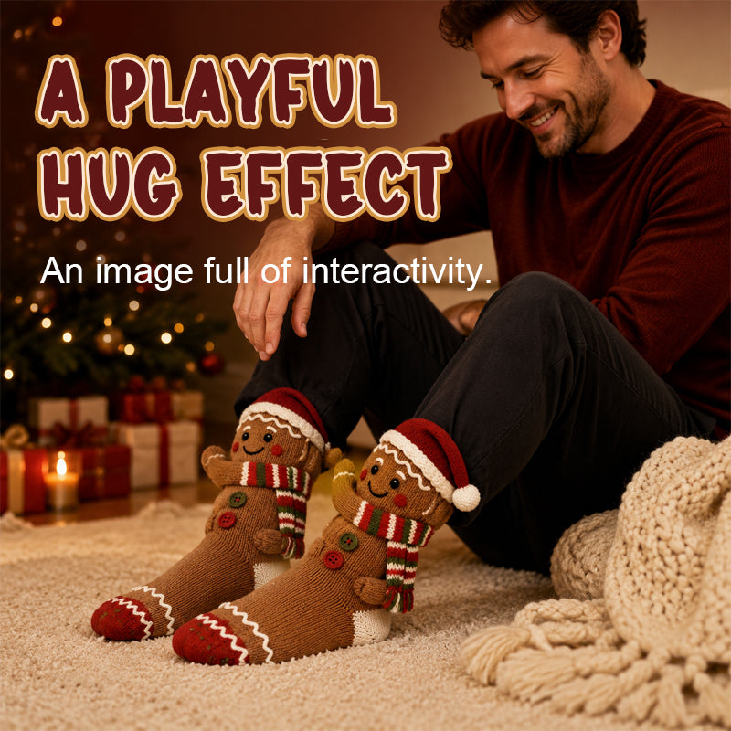 3D-Weihnachtssocken mit Figuren