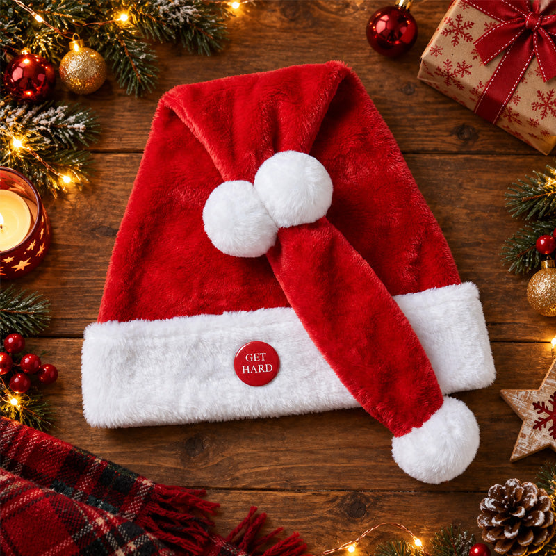   Lustige, bewegliche Weihnachtsmannmütze für die Weihnachtsfeier