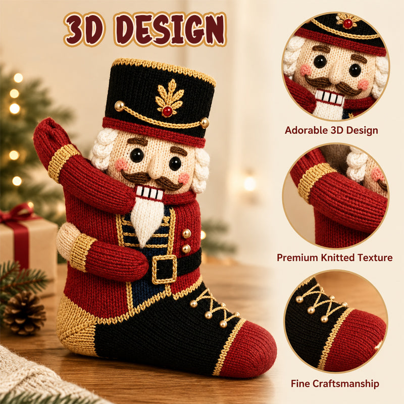 3D-Weihnachtssocken mit Figuren