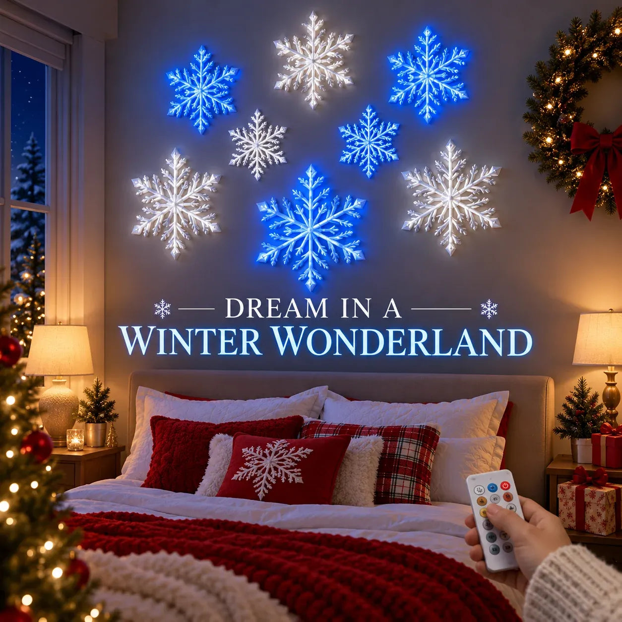   ⏳ Letzter Tag mit 40 % Rabatt – ❄️ LED-Wandleuchten in Schneeflockenform ✨