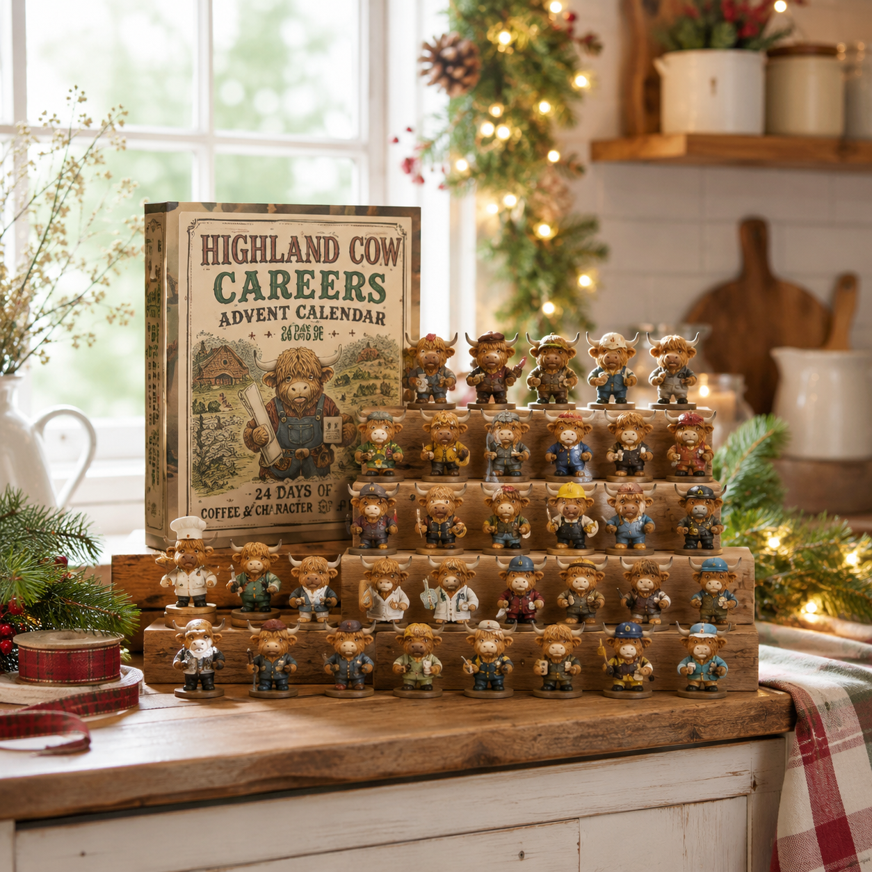 🐮 Highland-Cow-Karriere-Adventskalender 2026 – 24 Tage ländlicher Charme 🎁🤎