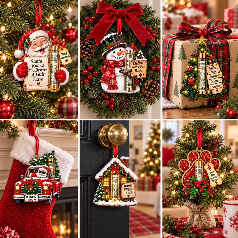 Weihnachtsbaumschmuck „Überraschungs-roter Umschlag“