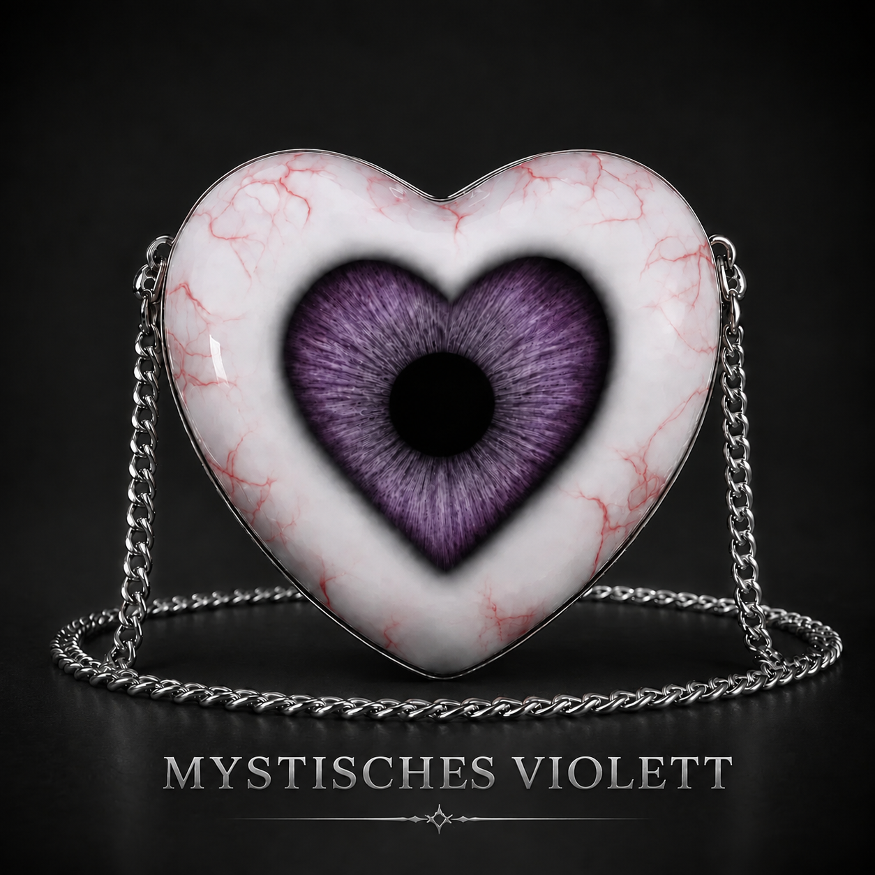   🖤👁 Auffällige Umhängetasche mit gotischem Herzmotiv