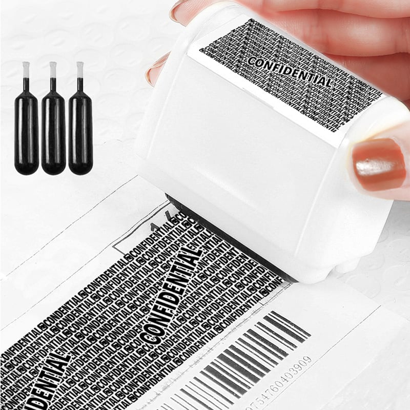 🔥Sicherheits-Rollstempel zum Schutz der Privatsphäre – zum Schwärzen von Adress- und Rechnungsdaten