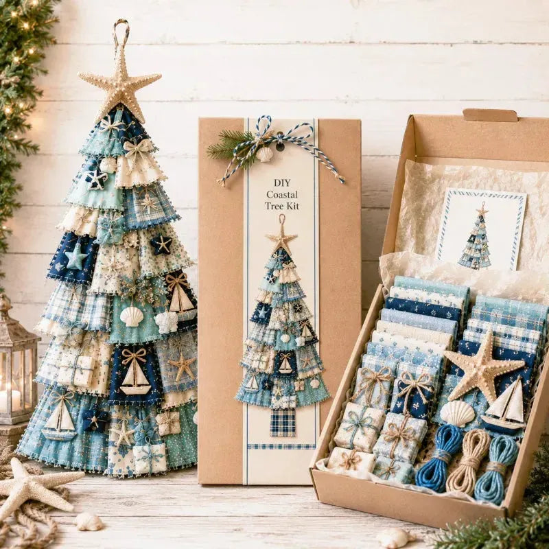 🎄 DIY-Patchwork-Weihnachtsbaum-Türschmuck | Rustikale Weihnachtsdekoration