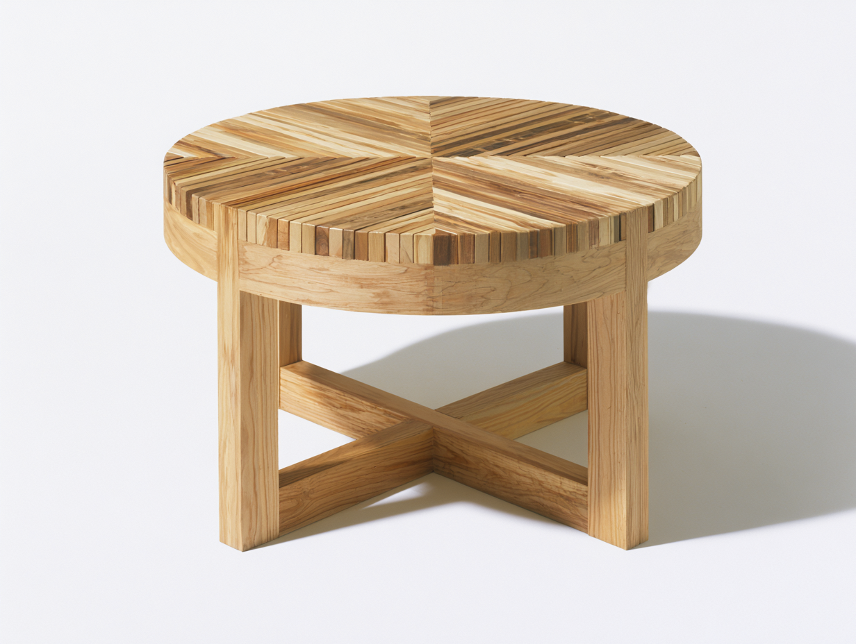 Tavolo da giardino - legno - 95x95x68 cm - naturale - contemporaneo-Lidoriadecor