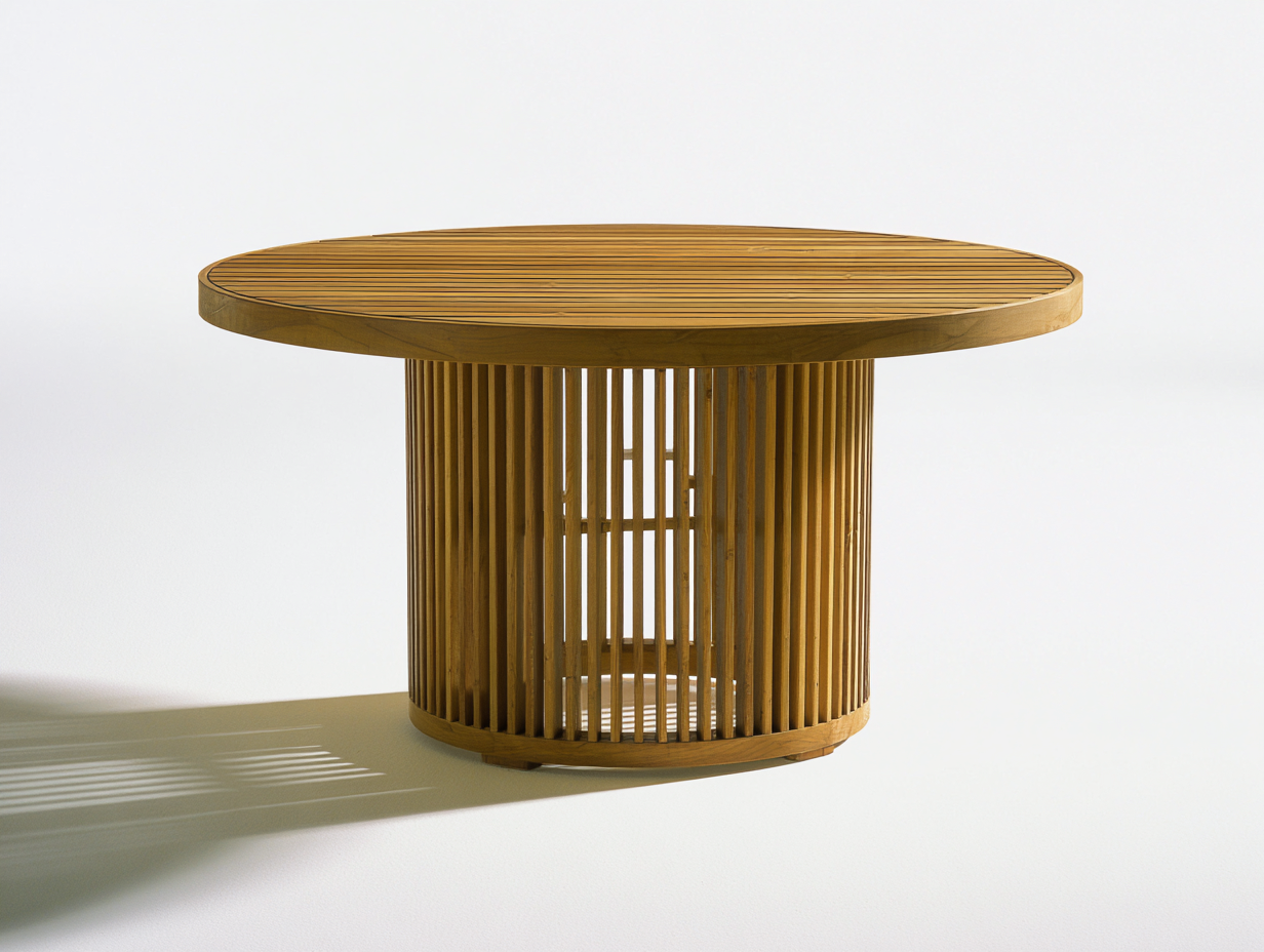 Tavolo da giardino - legno - 128x128x75 cm - miele - contemporaneo-Lidoriadecor