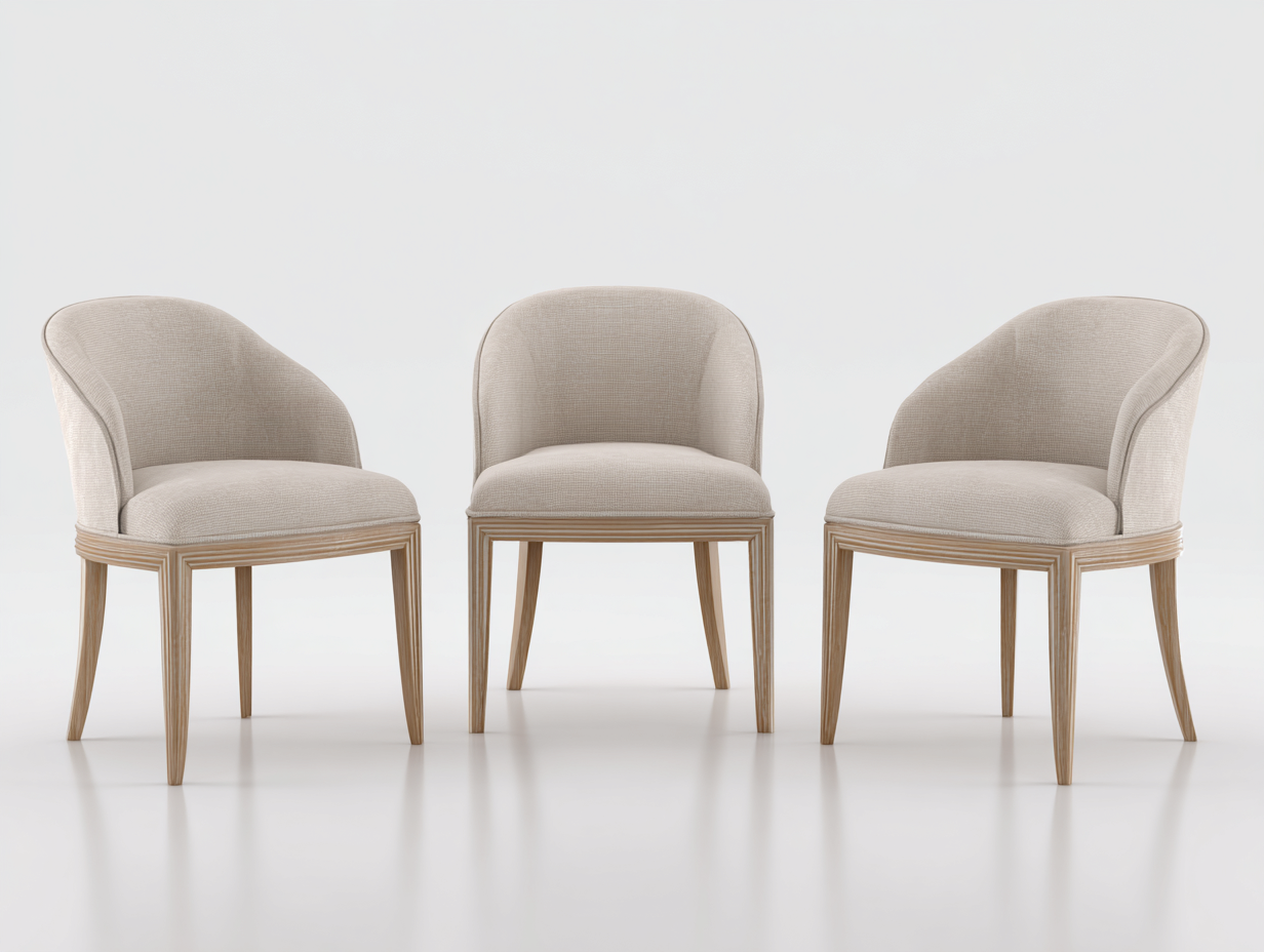 Sedia da pranzo - tessuto-legno - 63x59x78 cm - beige - contemporaneo-Lidoriadecor
