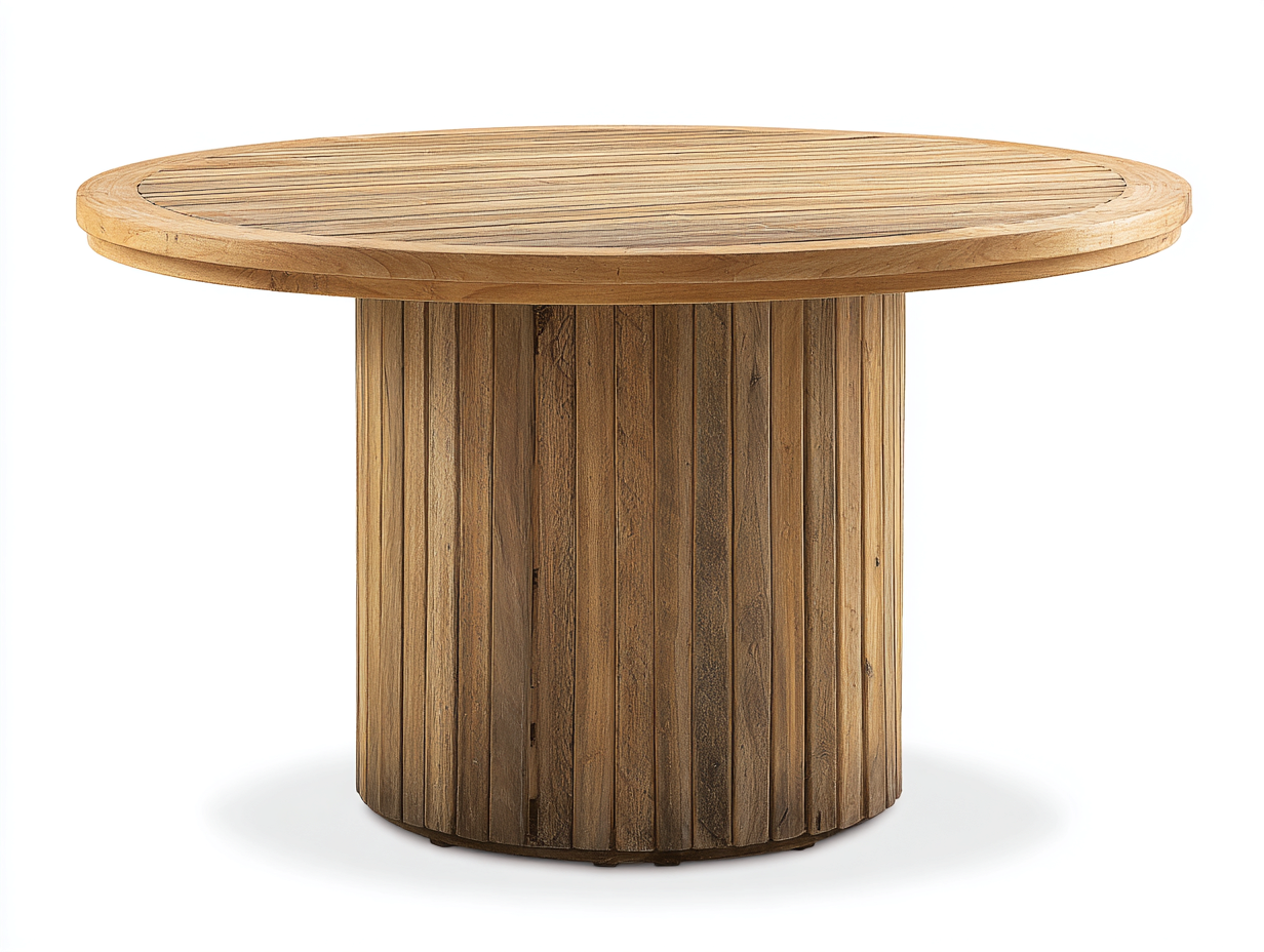 Tavolo da giardino - legno - 125x125x75 cm - marrone - moderno-Lidoriadecor