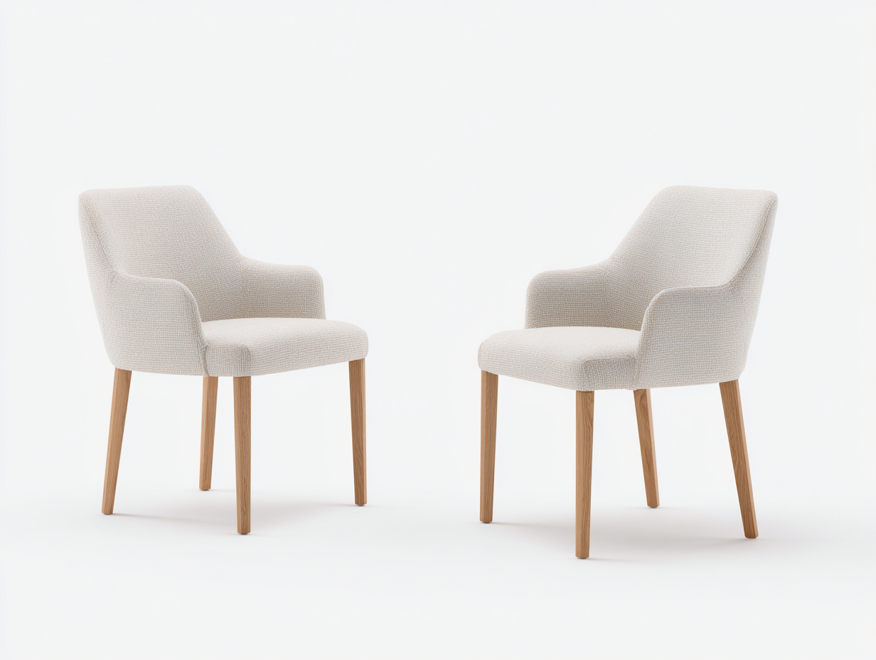 Sedia da pranzo-tessuto-legno-57x58x81 cm-beige-rovere-scandinavo-Moriavaroom