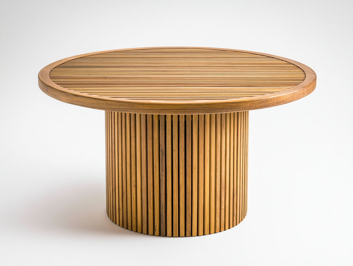 Tavolo da giardino - Legno - 115x115x75 cm - Miele - Moderno-Namilyabode