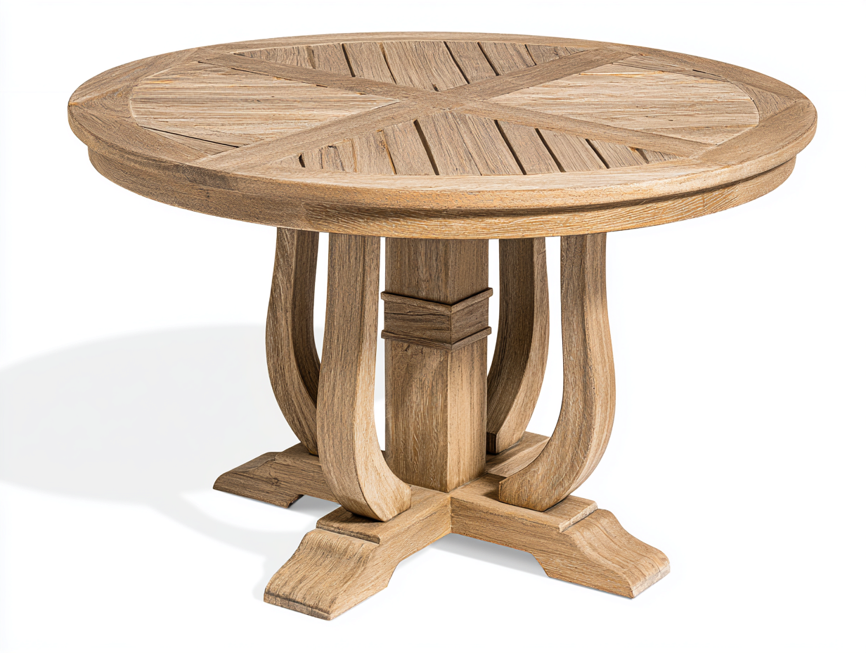 Tavolo da giardino - Legno - 90x90x76 cm - Naturale - Rustico-Namilyabode