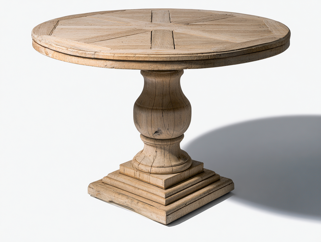 Tavolo da giardino - Legno - 130x130x77 cm - Naturale chiaro - Classico-Namilyabode