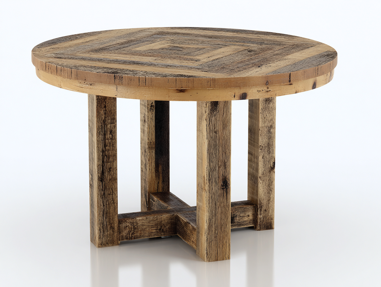 Tavolo da giardino - Legno - 100x100x75 cm - Legno recuperato naturale - Rustico-Namilyabode