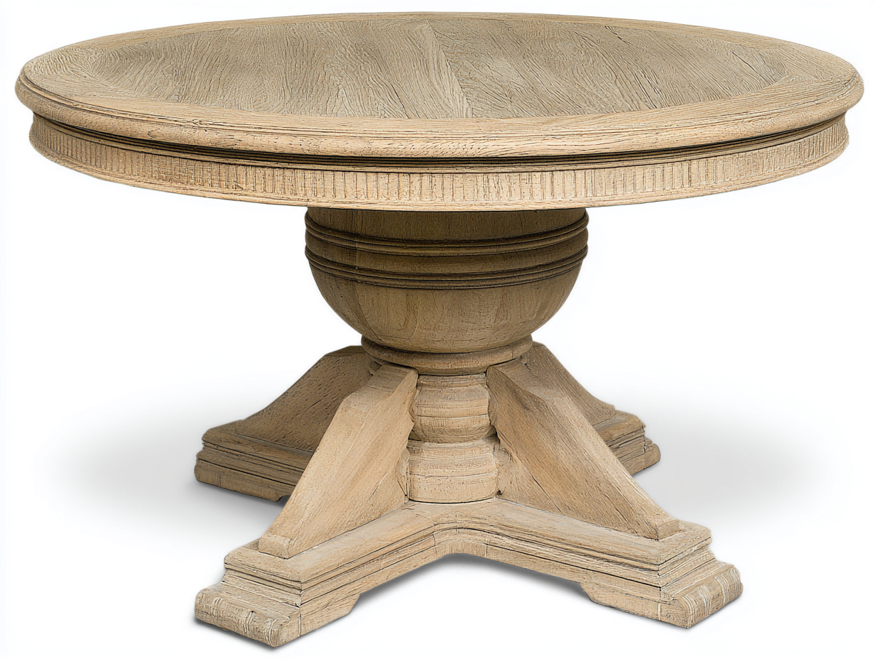 Tavolo da giardino - Legno - 120x120x75 cm - Beige naturale - Tradizionale-Namilyabode