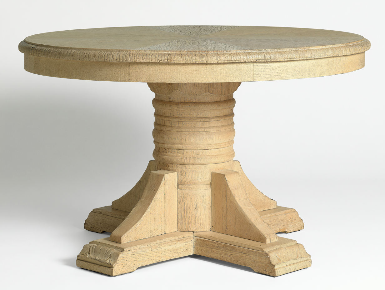 Tavolo da giardino - Legno - 118x118x75 cm - Avorio naturale - Classico-Namilyabode