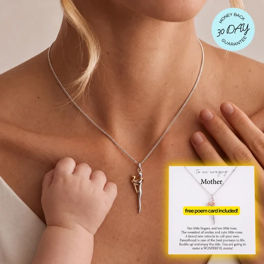 held - motherhood necklace