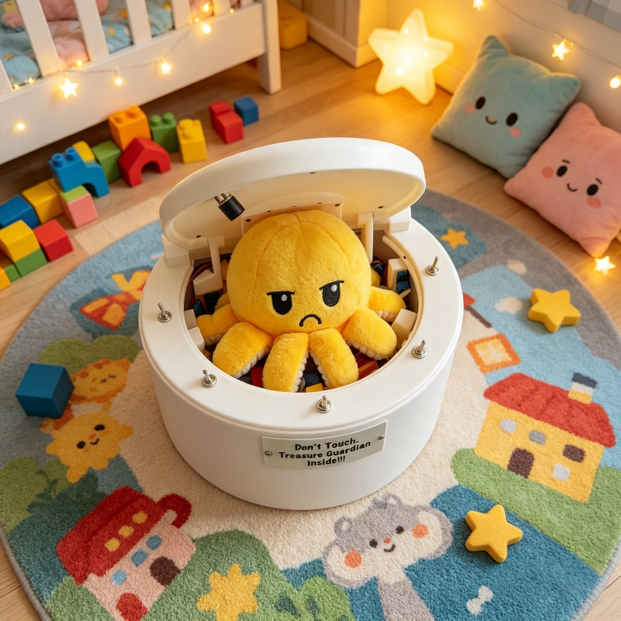 No Touch Octopus Treasure Guardian Box