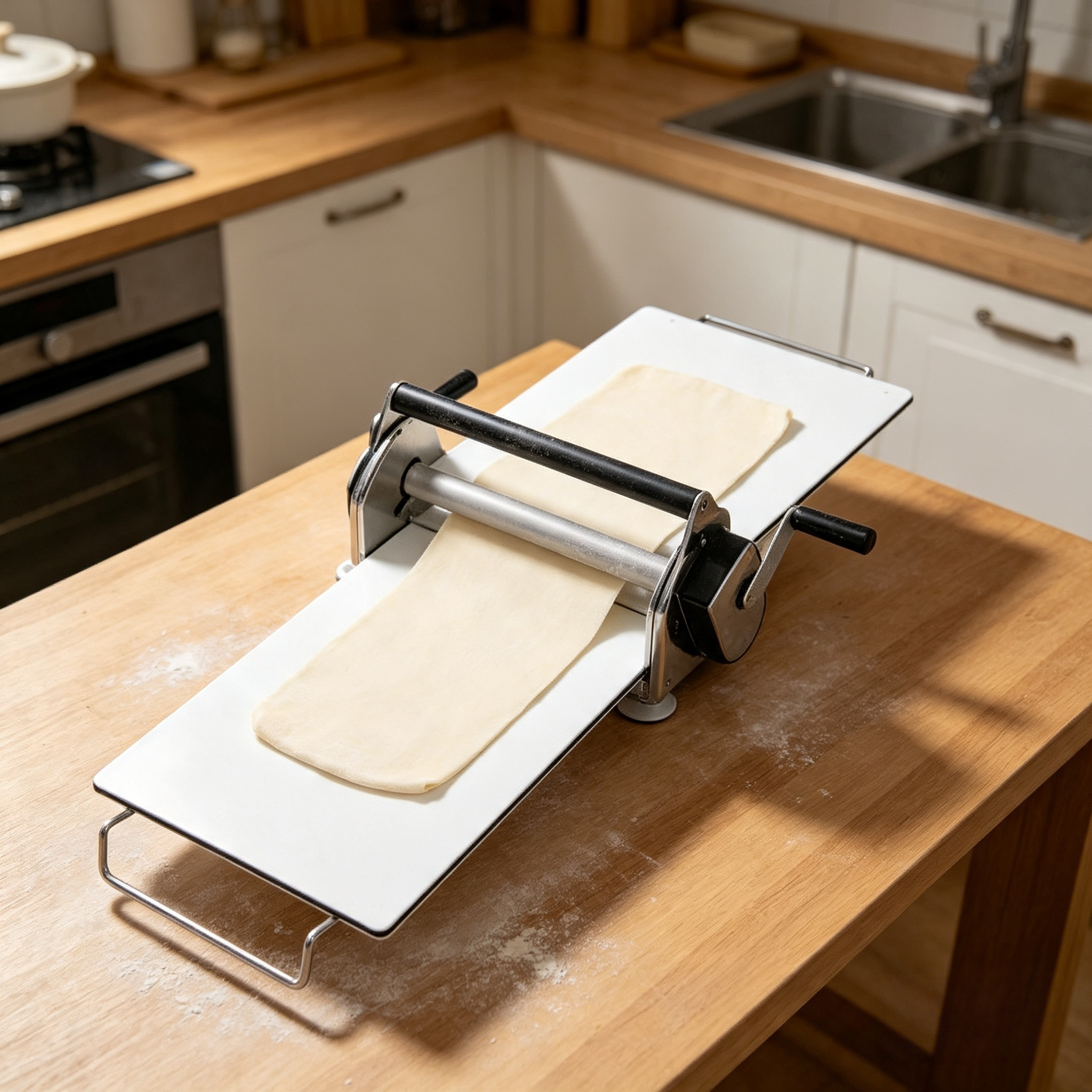 Countertop Dough Sheeter – Manual Operation, Adjustable Thickness 0–26mm