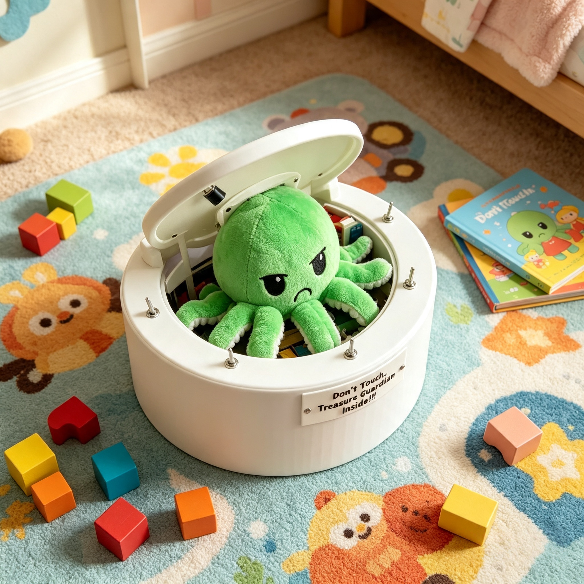 No Touch Octopus Treasure Guardian Box