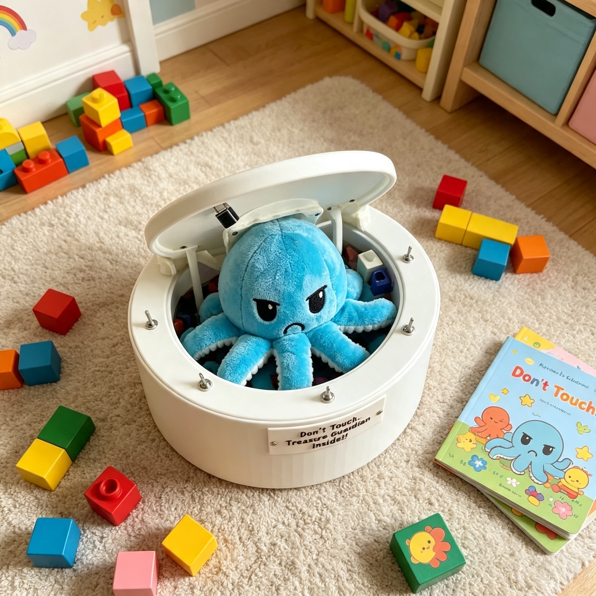 No Touch Octopus Treasure Guardian Box