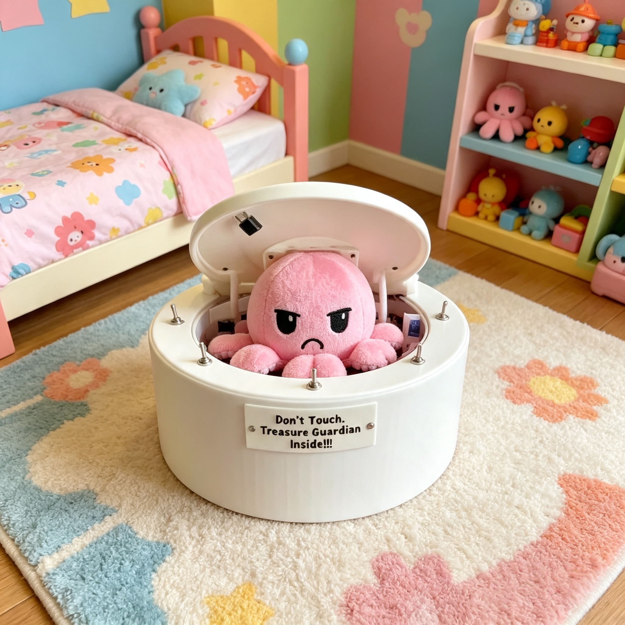 No Touch Octopus Treasure Guardian Box