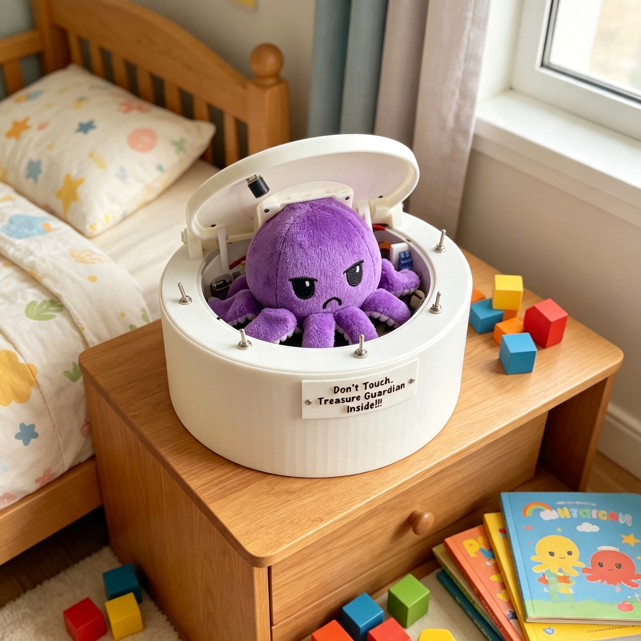 No Touch Octopus Treasure Guardian Box
