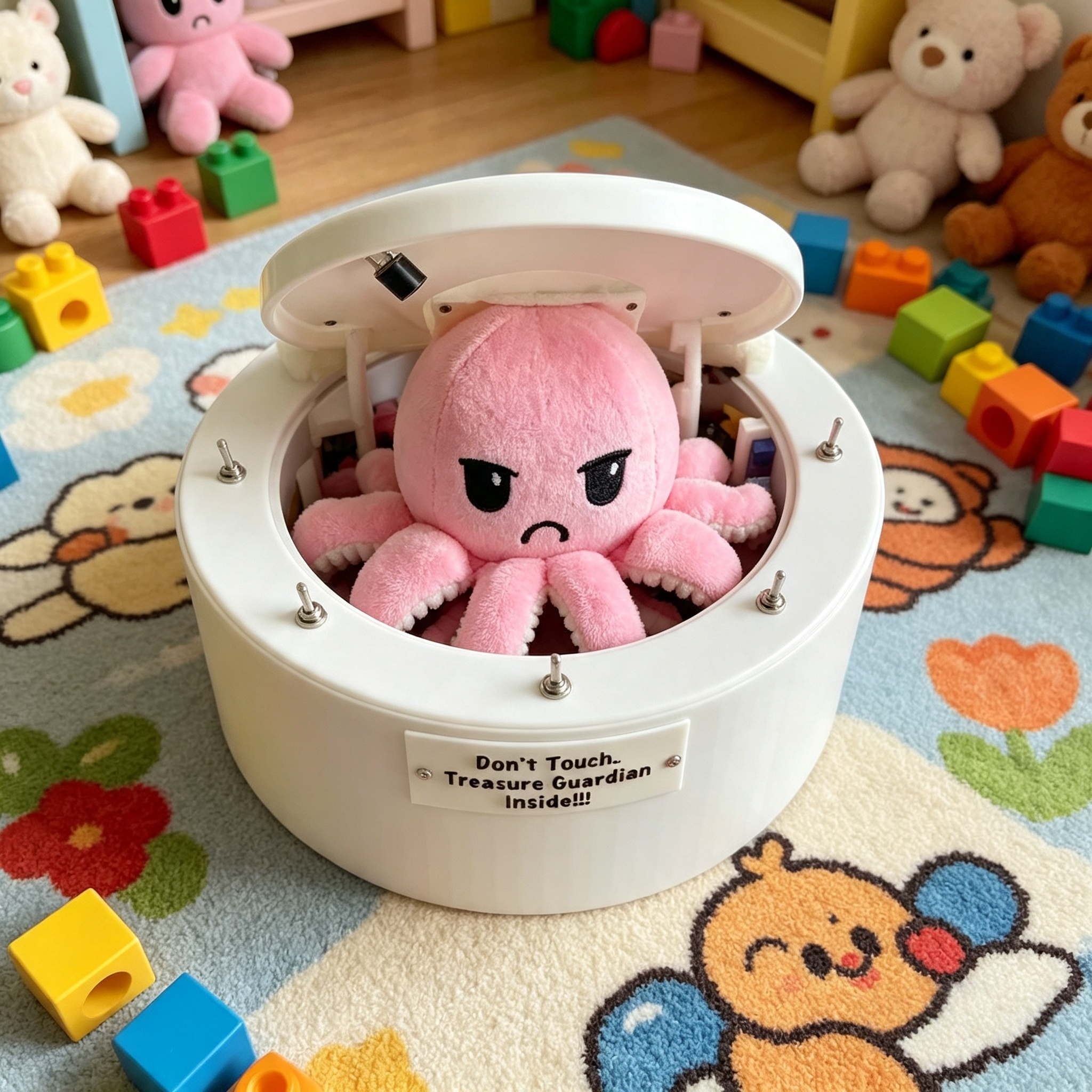 No Touch Octopus Treasure Guardian Box