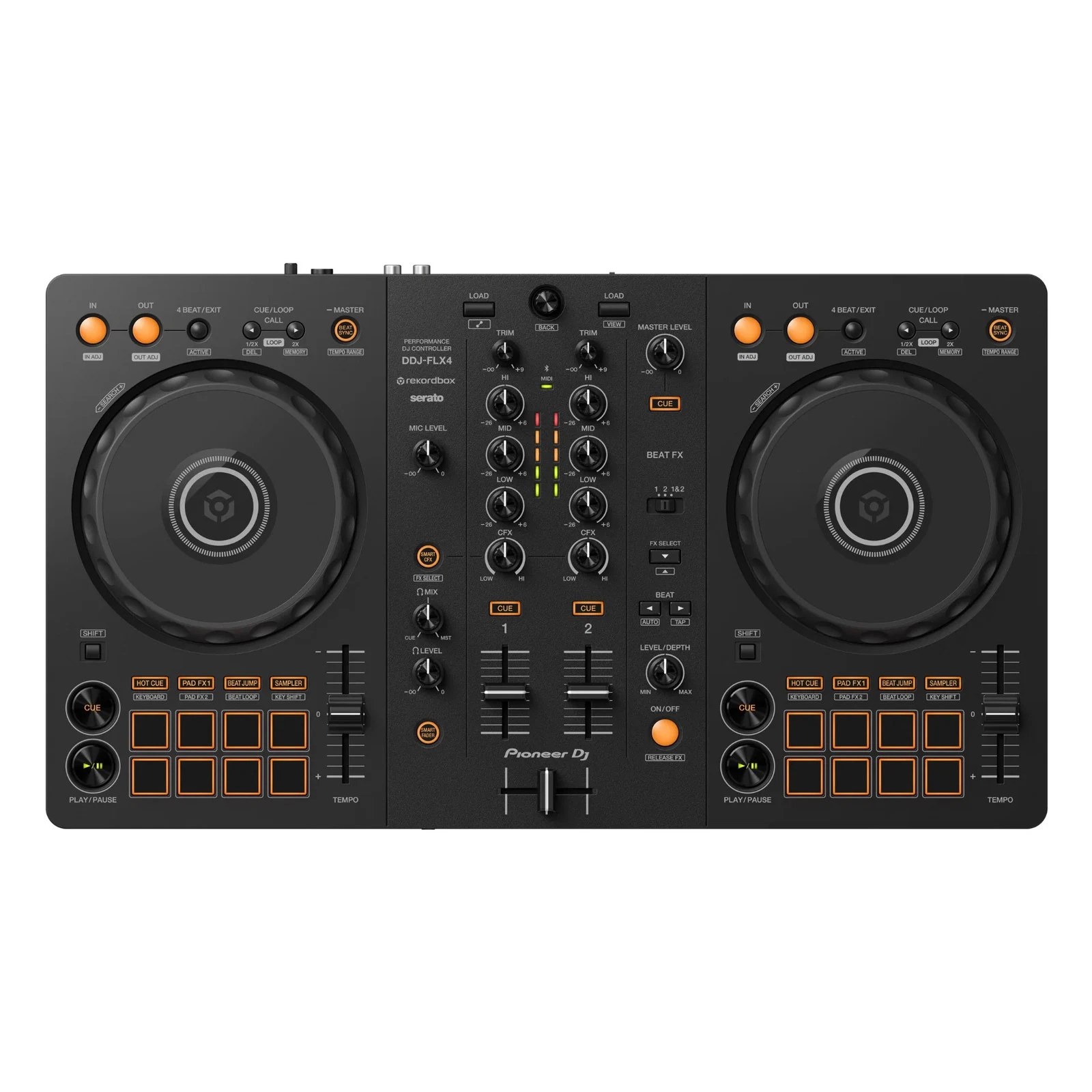 2-Channel DJ Controller for rekordbox & Serato – Compact with Smart Mixing Features