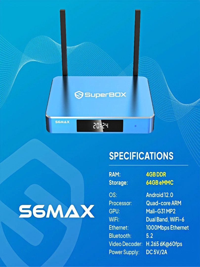 SuperBOX S6 MAX TV Box