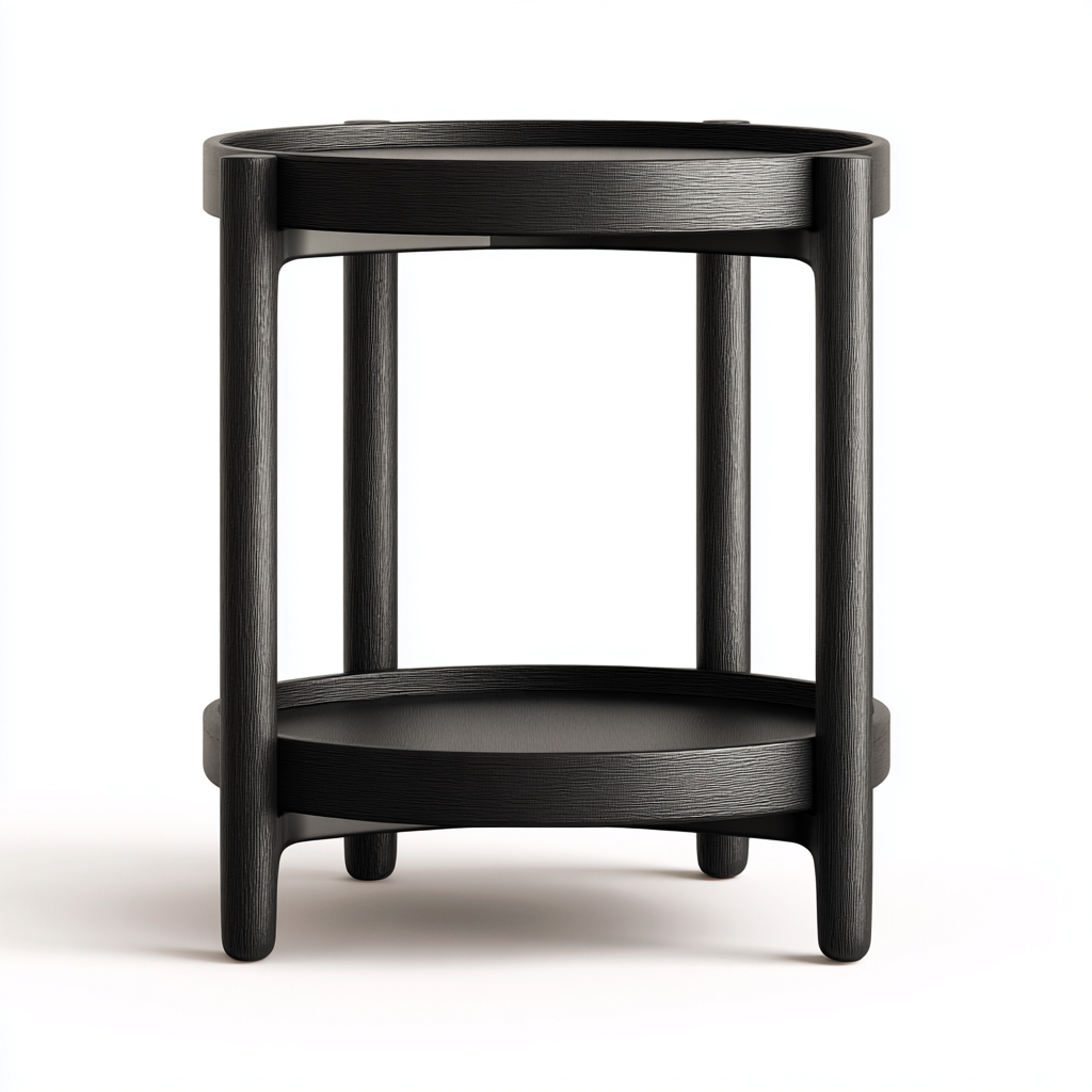 Table de jardin 45x45x55 cm - noir - design moderne-Gazensahome