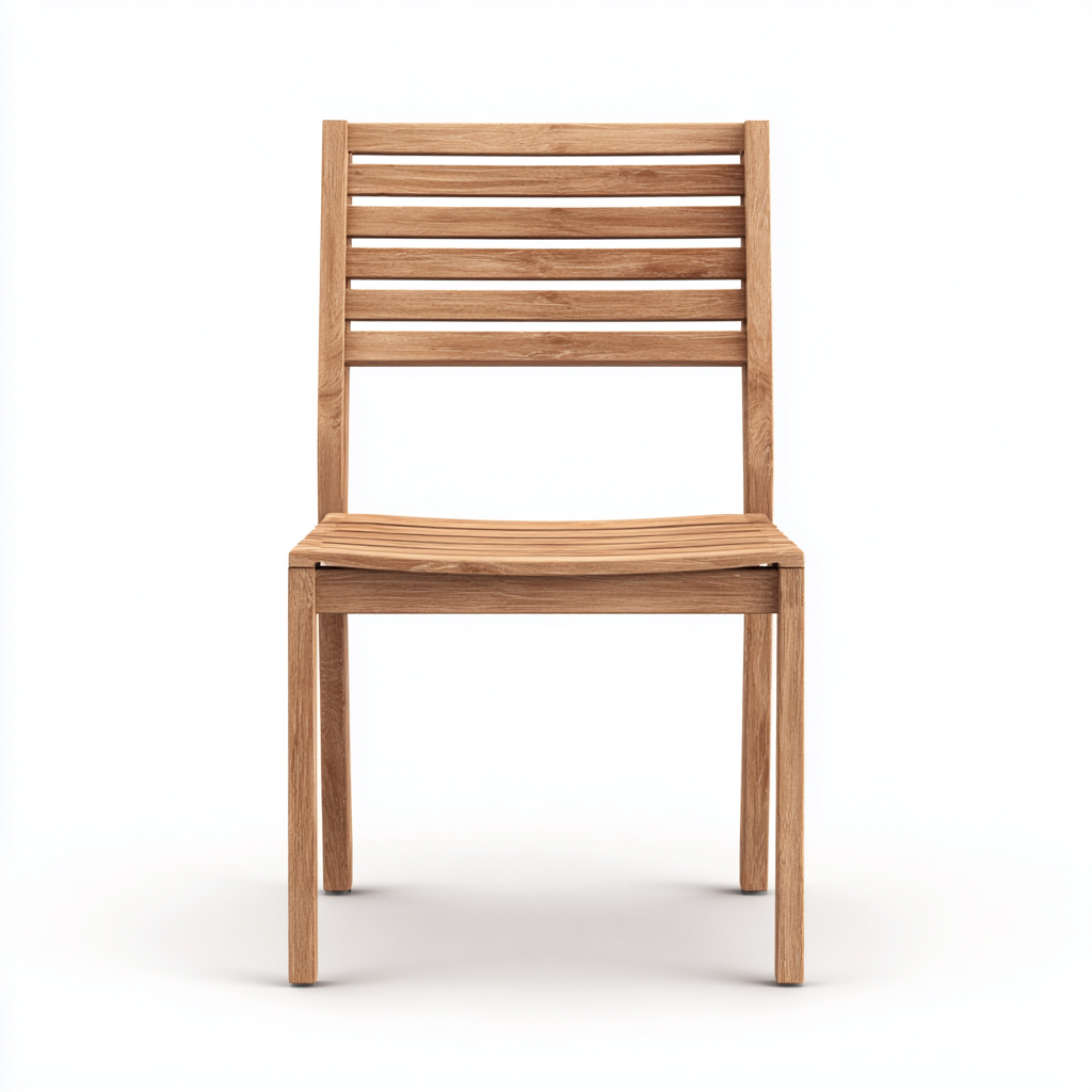 Chaise de jardin en bois 45x50x85 cm - marron - chaise d'extérieur - style naturel-Gazensahome