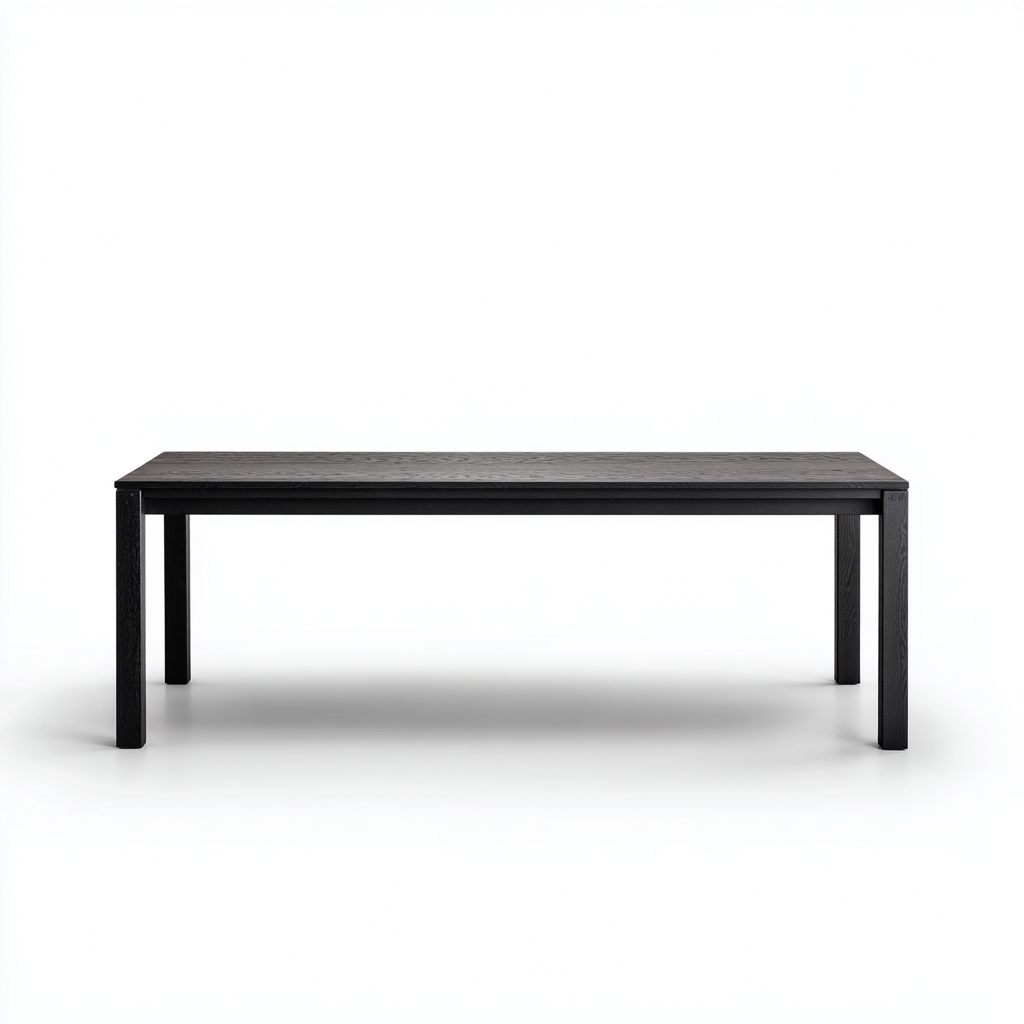 Table de jardin rectangulaire en bois 180x90x75 cm - noir - table pour extérieur - style contemporain-Gazensahome