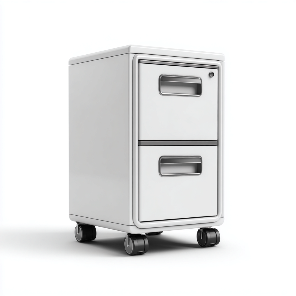 Armoire de bureau 42x50x65 cm - blanc - design moderne-Gazensahome