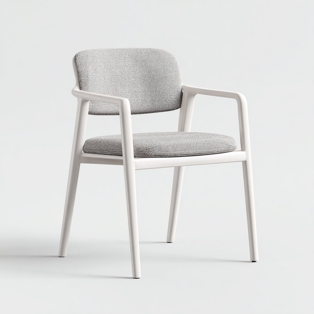Chaise de jardin 56x58x80 cm - blanc-gris - design moderne-Gazensahome