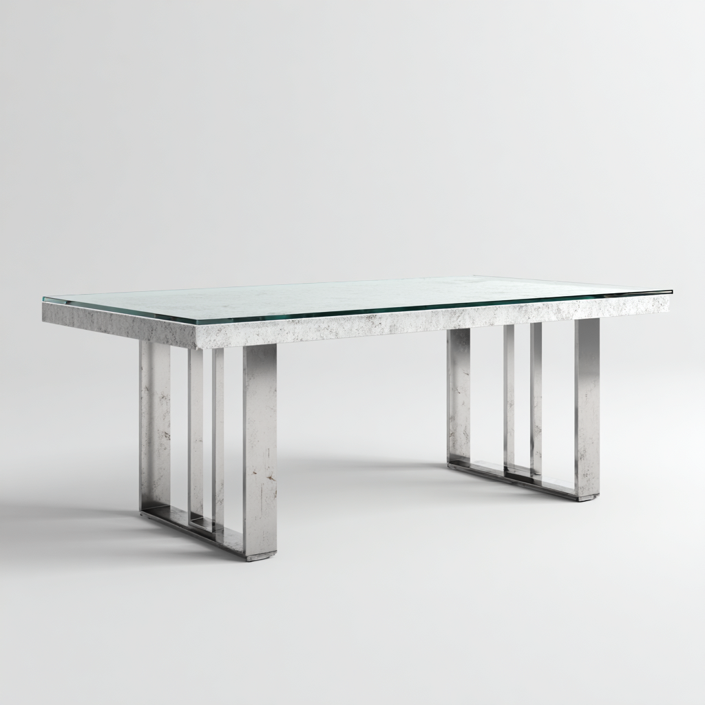 Table de jardin 180x90x75 cm - gris - design contemporain-Gazensahome
