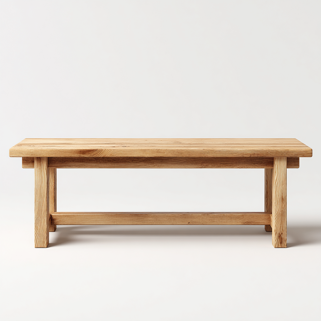 Banc de jardin - Bois - 160x40x45 cm - Marron - Style naturel-Dadorjahome