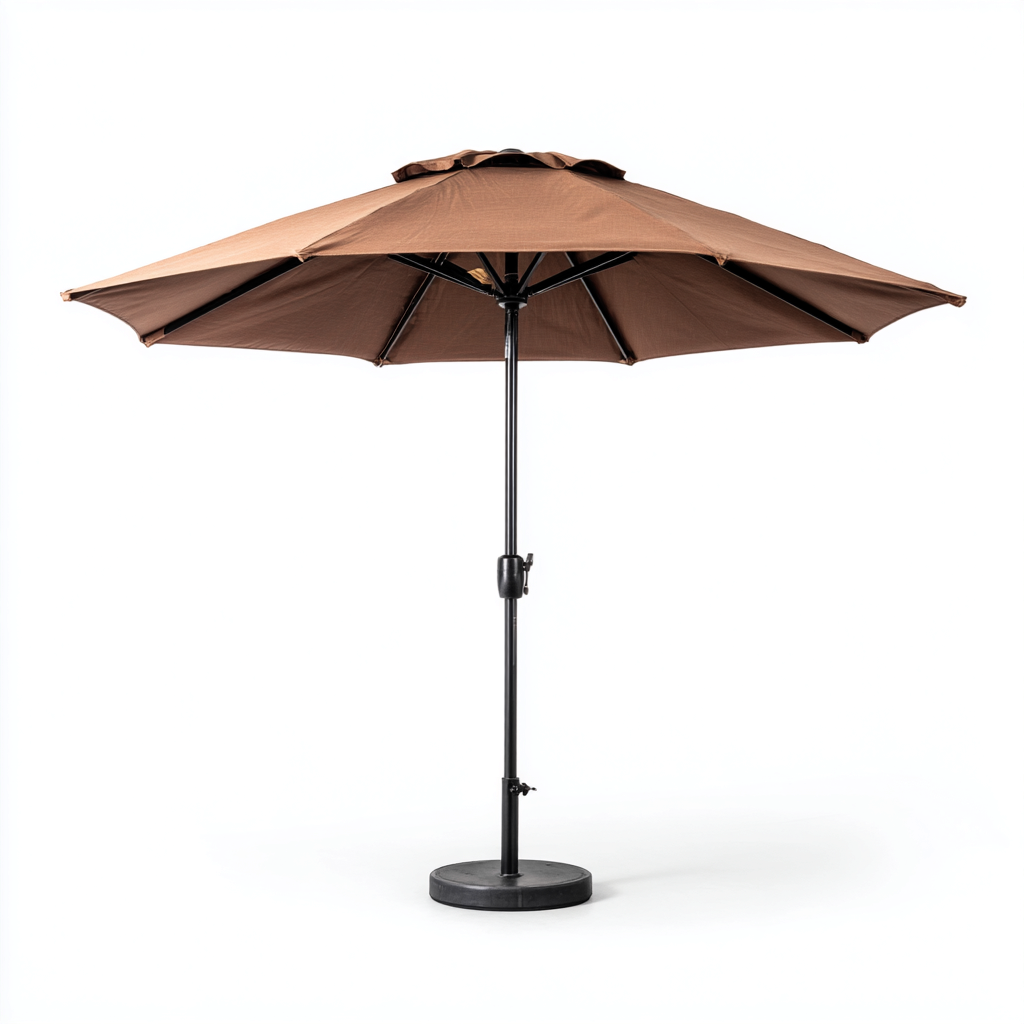 Parasol de jardin - Métal-Tissu - 275x275x248cm - Marron-Noir - Style classique extérieur-Dadorjahome
