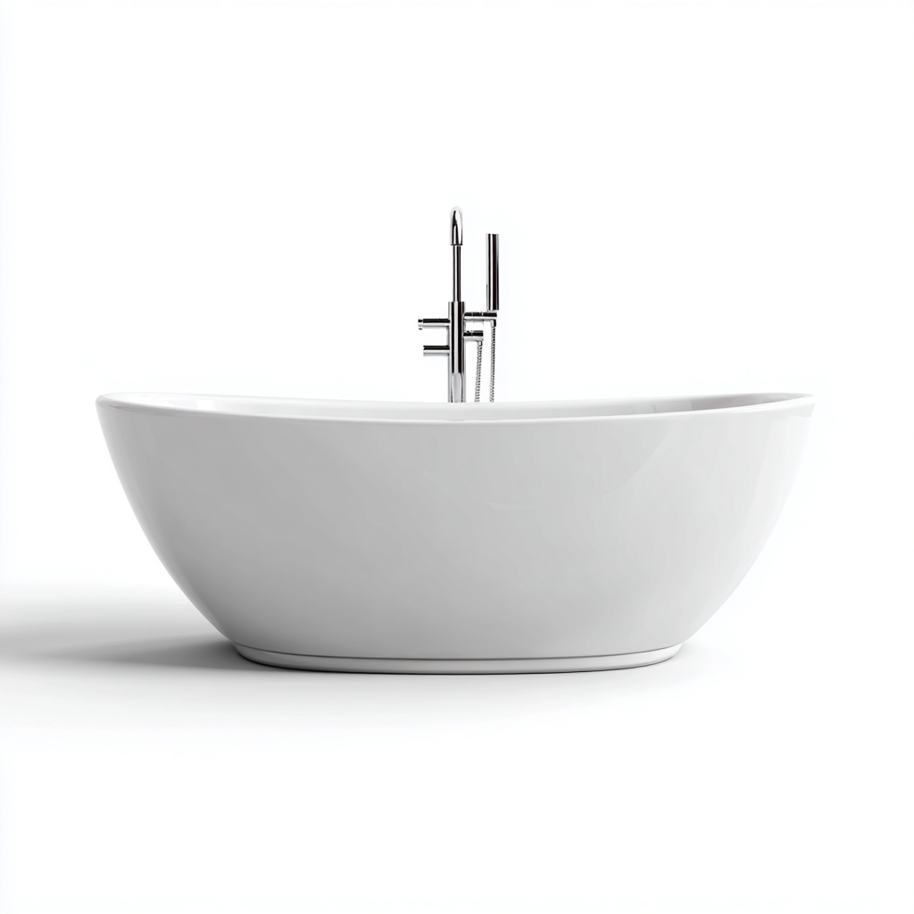 Baignoire-acrylique-175x82x62cm-blanc-style moderne-Dadorjahome