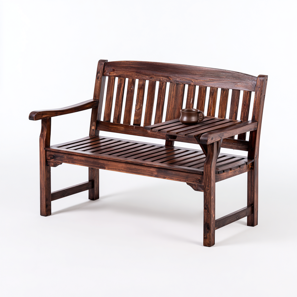 Banc de jardin - Bois - 155x55x85 cm - Marron - Style classique-Dadorjahome
