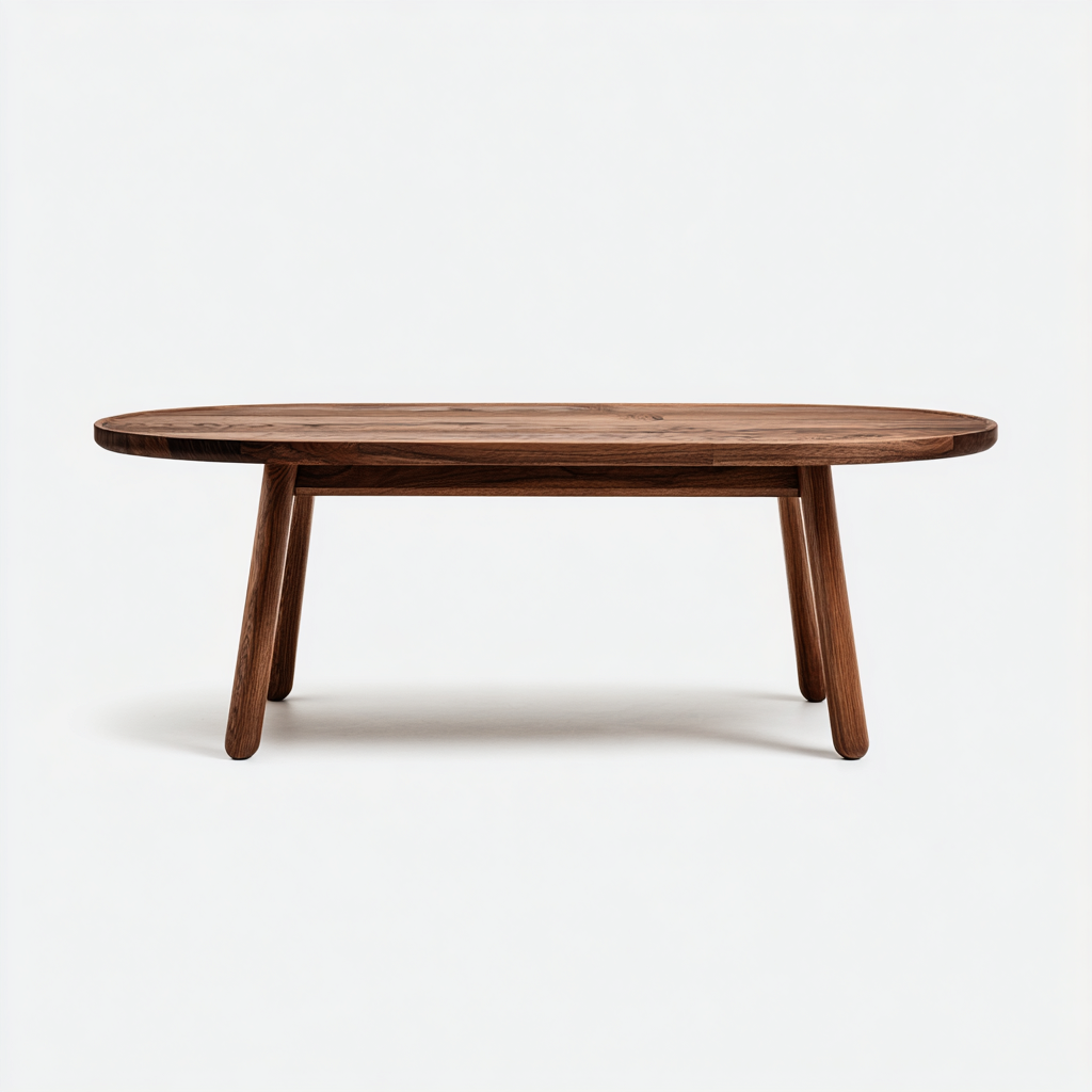 Table basse-bois massif-118x64x36cm-brun-style moderne-Dadorjahome
