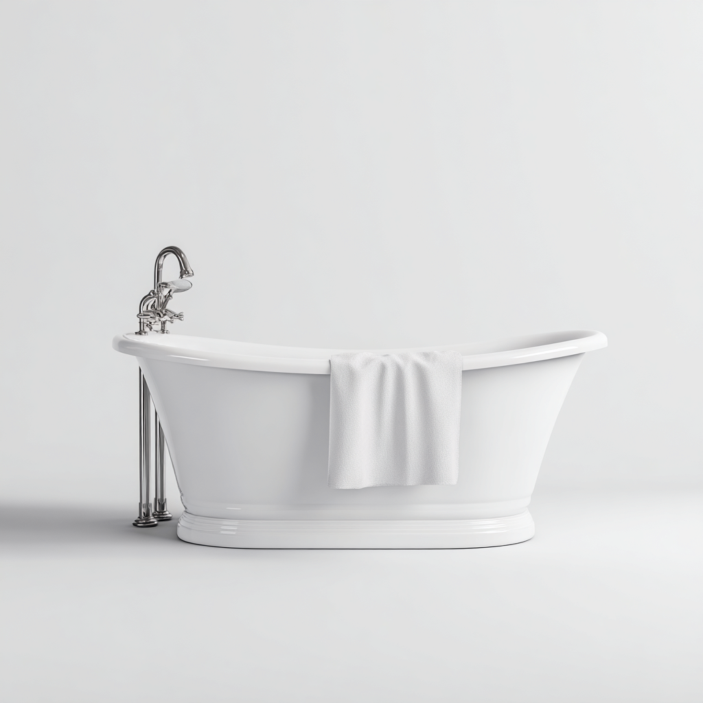 Baignoire-acrylique-171x77x60cm-blanc-style classique-Dadorjahome
