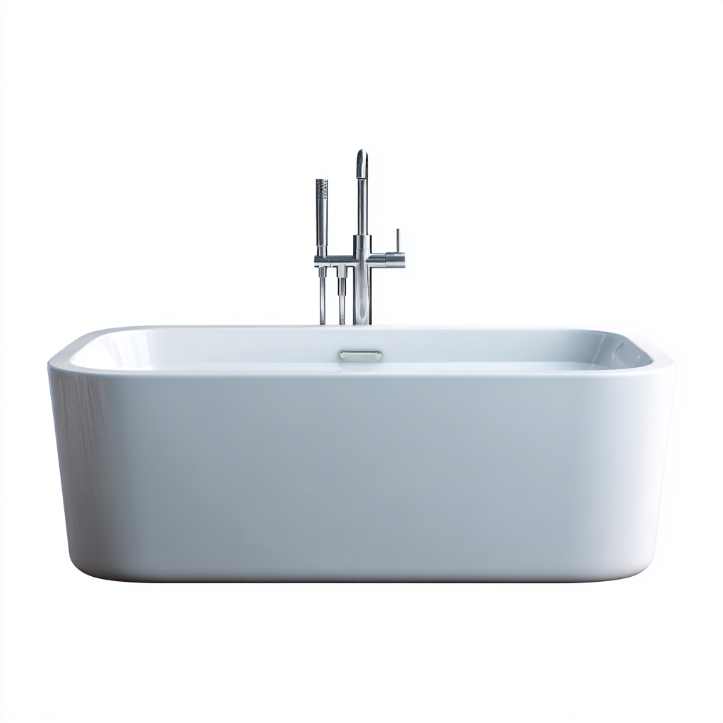 Baignoire-Acrylique-170x78x60cm-Blanc-Style moderne-Dadorjahome