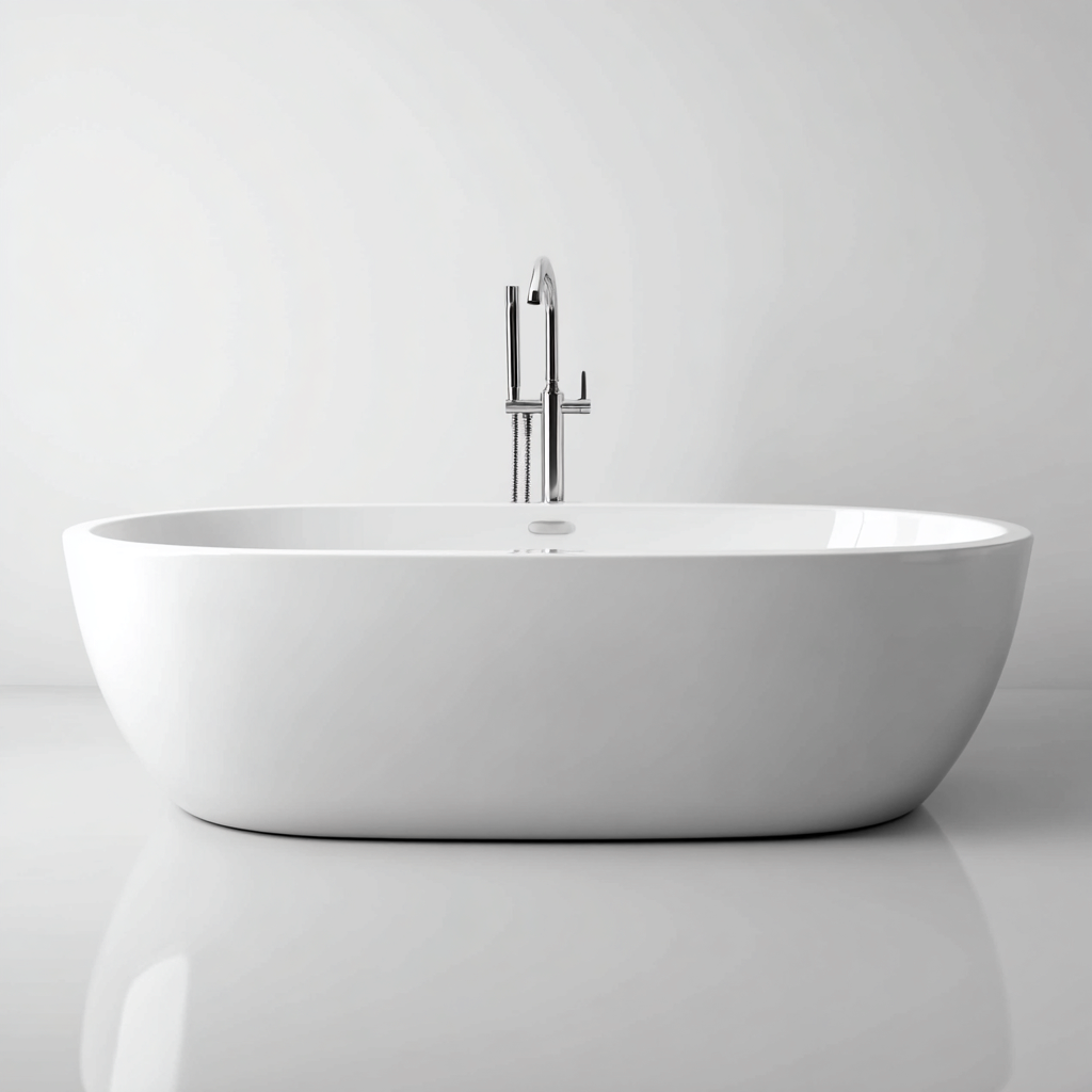 Baignoire-Acrylique-172x78x61cm-Blanc-Style moderne-Dadorjahome