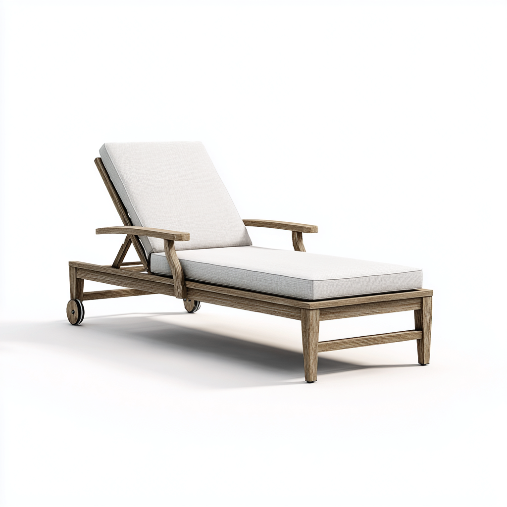 Transat bois tissu 200x70x75 cm Gris clair Relax extérieur-Taraacorner