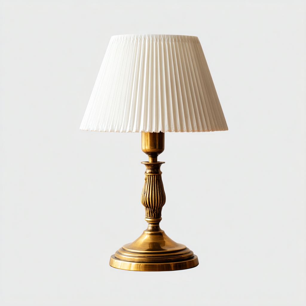 Lampe de table métal 22x22x38 cm - blanc-or - style classique pour intérieur-Taraacorner