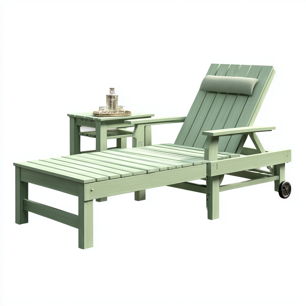 Transat bois massif 200x70x85 cm Vert clair Repose réglable-Taraacorner