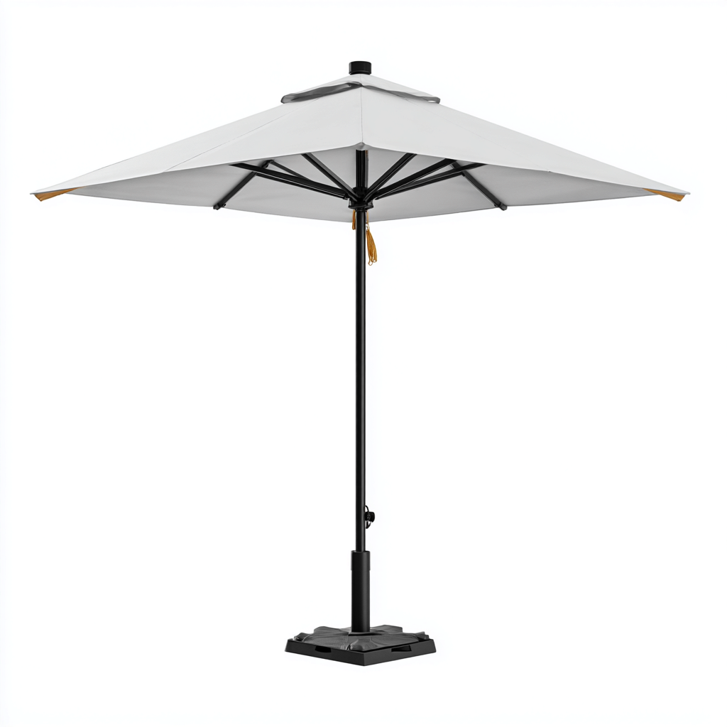 Parasol de jardin carré 250x250x245 cm - tissu-mât en métal - design extérieur pour terrasse et jardin-Taraacorner